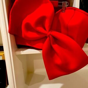Aomei  Red Big Bow Tube Top, Size 1XL, New